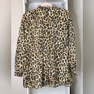 Zara Animal Print Blouse